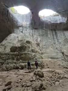 Prohodna cave God's Eyes Bulgaria
