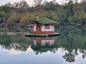 Zlaten Park Golden Park Lukovit floating house Bulgaria