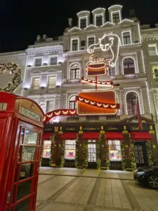 Bond Street Christmas lights London Cartier