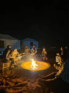 Arawan Luxury Desert Camp campfire view