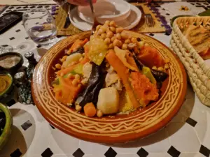 Arawan Luxury Desert Camp dinner couscous