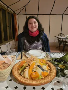 Arawan Luxury Desert Camp dinner couscous