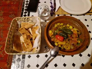 Arawan Luxury Desert Camp dinner vegetable tagine