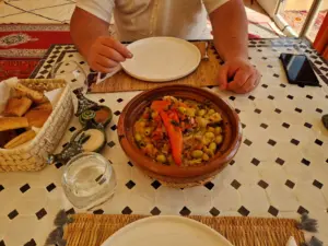 Arawan Luxury Desert Camp lunch chicken lemon tagine