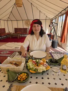 Arawan Luxury Desert Camp lunch salad