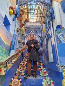 Chefchaouen photo stairs