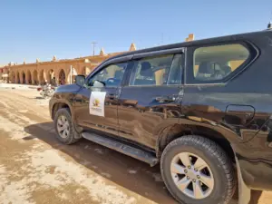 Luxury Desert Camp pick up