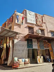Marrakesh medina carpets
