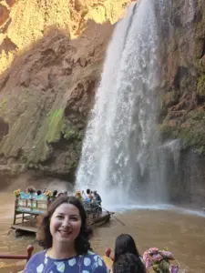Ouzoud waterfalls boat ride view