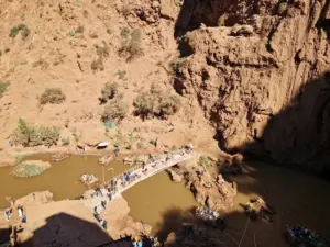 Ouzoud waterfalls bridge