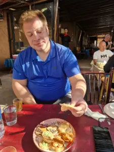 Ouzoud waterfalls lunch dessert