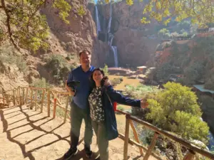 Ouzoud waterfalls view