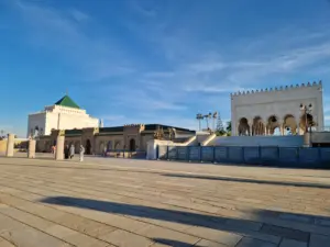 Rabat Mausoleum of Mohammed V view