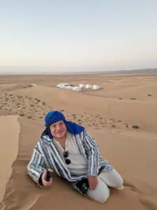 Sahara desert clothing evening