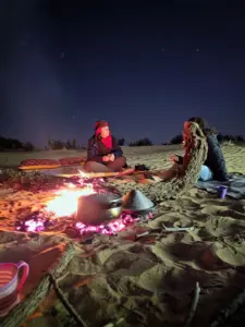 Sahara desert nomadic experience camp fire