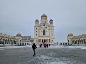 Bucharest People’s Salvation Cathedral outside