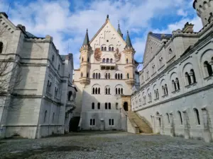 Neuschwanstein Castle Courtyard view