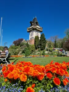 Graz Clock tower view