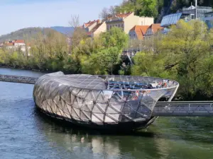 Graz Murinsel view