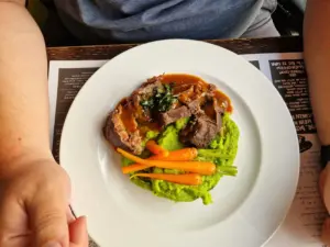Graz food - Der Steirer - braised veal cheeks