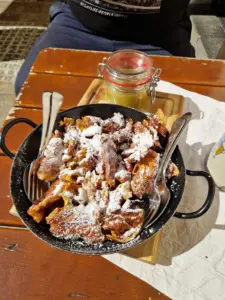 Graz food - Glöckl Bräu restaurant Kaiserschmarrn