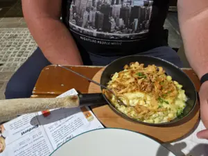 Graz food - Glöckl Bräu restaurant spaetzle