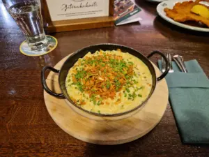 Graz food - Gösser Bräu spaetzle