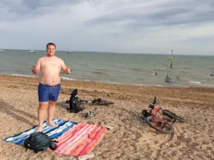 Southend on sea beach and bikes